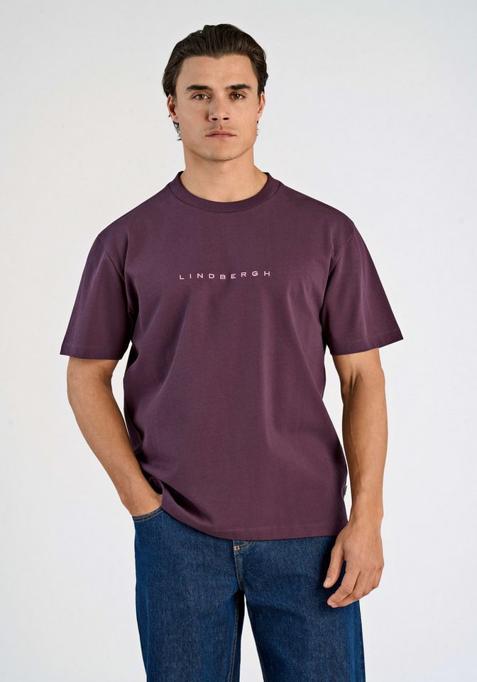 LINDBERGH T-Shirt mit Stickerei auf der Brust von LINDBERGH