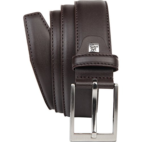 LINDENMANN Leder-Gürtel Herren 35 mm breit, Gürtel Herren Vollledergürtel schwarz, Größe/Size:95, Farbe/Color:braun von LINDENMANN