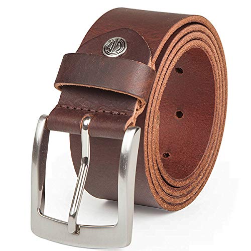 LINDENMANN Gürtel Herren Ledergürtel Herren Gürtel Herren, Echter Voll-Ledergürtel, Büffelleder, 40 mm, Dunkelbraun, Farbe/Color:braun, Size US/EU:Bundweite 110 cm Gesamtlänge 125 cm W 43.5 XL von LINDENMANN