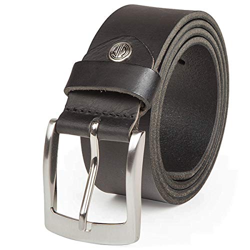 LINDENMANN Gürtel Herren Ledergürtel Herren Gürtel Herren, Echter Voll-Ledergürtel, Büffelleder, 40 mm, Schwarz, Farbe/Color:schwarz von LINDENMANN