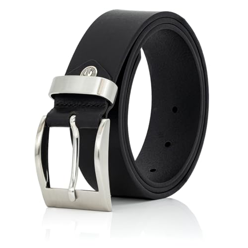 LINDENMANN Leder-Gürtel Herren 40 mm breit, Gürtel Herren Echt-Büffel-Leder Gürtel, Ledergürtel, Jeans-Gürtel schwarz, Größe/Size:145 LINDENMANN Leder-Gürtel Herren 40 mm breit, Gürtel Herren Echt-Büffel-Leder Gürtel, Ledergürtel, Jeans-Gürtel schwarz, Größe/Size:145 von LINDENMANN