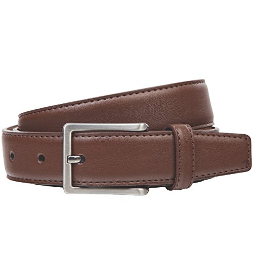 LINDENMANN Gürtel Herren Ledergürtel Herren Gürtel Herren, Rindleder XL, in 3 Farben, mittelbraun/marine/grau, Größe/Size:100, Farbe/Color:braun von LINDENMANN