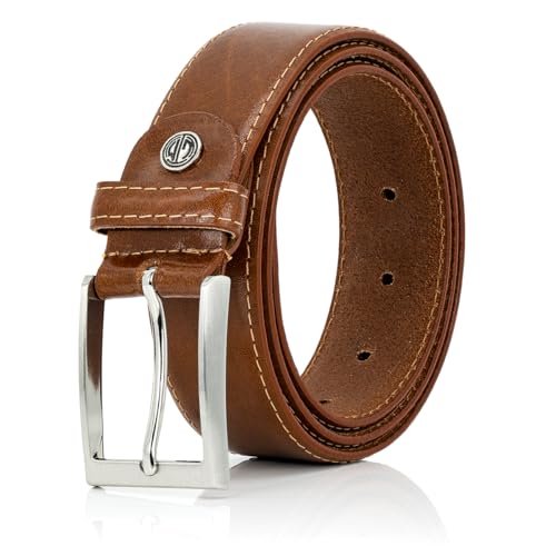 LINDENMANN Gürtel Herren Vollledergürtel aus Rindleder, 35 mm breit, kürzbar, Gürtel Herren XXL, cognac, Farbe/Color:braun, Size US/EU:Bundweite 85 cm Gesamtlänge 100 cm W 33.5 M LINDENMANN Gürtel Herren Vollledergürtel aus Rindleder, 35 mm breit, kürzbar, Gürtel Herren XXL, cognac, Farbe/Color:braun, Size US/EU:Bundweite 85 cm Gesamtlänge 100 cm W 33.5 M von LINDENMANN