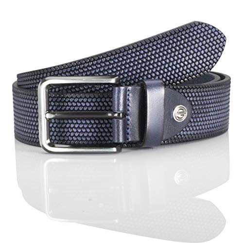 Lindenmann Herren Belt 1000381-040-100 G rtel, Marineblau, 100 EU von LINDENMANN