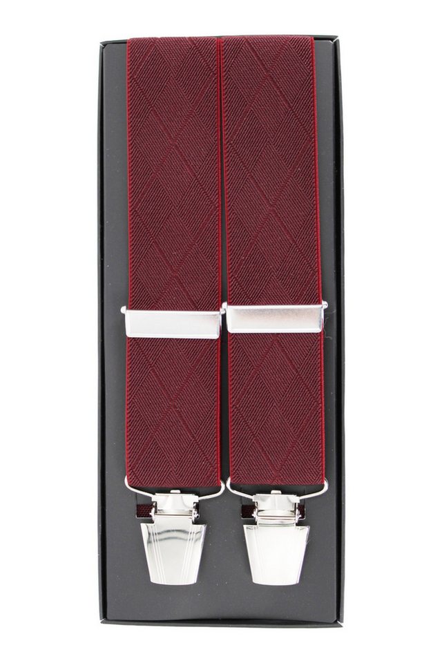 LINDENMANN Hosenträger Hosenträger STC LINDENMANN X-Form bordeaux von LINDENMANN