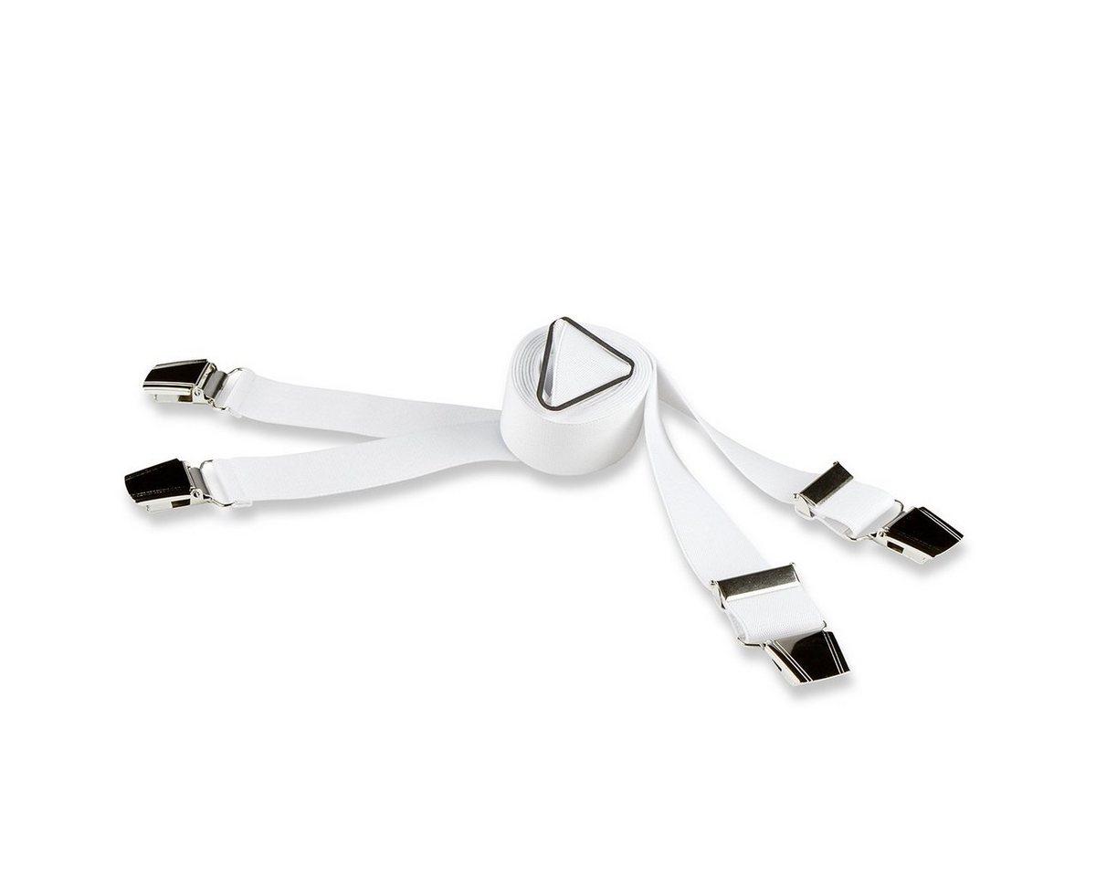 LINDENMANN Hosenträger Lindenmann XXL Hosenträger weiß verstärkte Clips von LINDENMANN