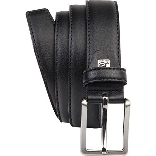 LINDENMANN Leder-Gürtel Herren 30 mm breit, Gürtel Herren Rindledergürtel dunkelbraun, Größe/Size:110, Farbe/Color:schwarz von LINDENMANN