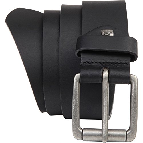 LINDENMANN Leder-Gürtel Herren 40 mm breit, Gürtel Herren Büffelleder schwarz, Größe/Size:100, Farbe/Color:schwarz von LINDENMANN