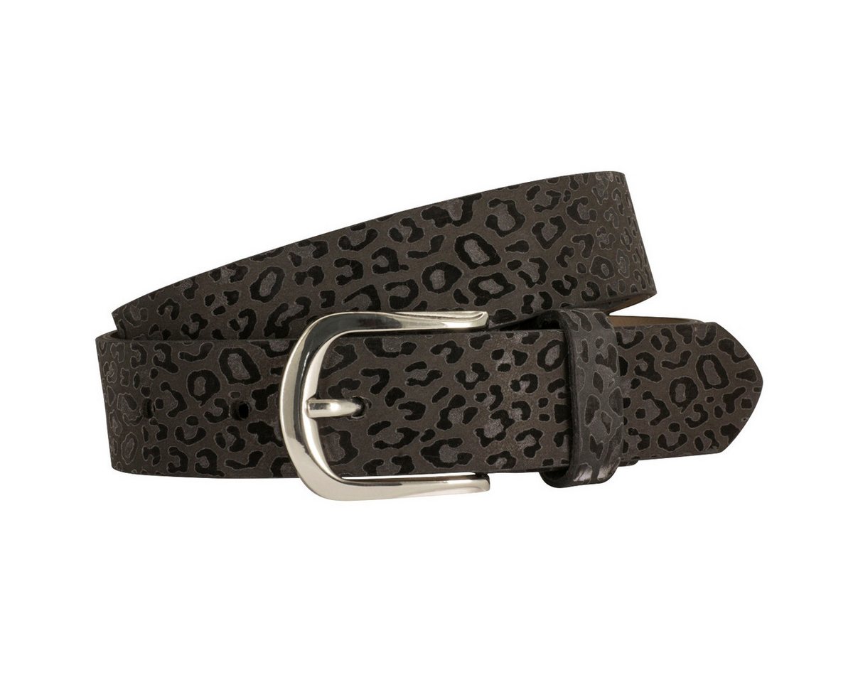LINDENMANN Ledergürtel 30 mm LEO-Print - Damen Gürtel - eleganter Ledergürtel von LINDENMANN