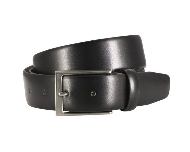 LINDENMANN Ledergürtel Ledergürtel Herren bombiert schwarz Überlänge Lindenmann von LINDENMANN