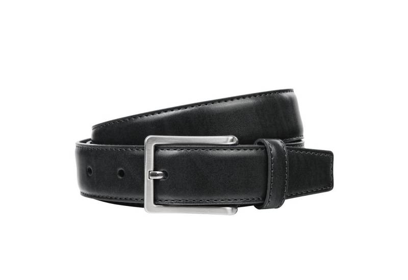 LINDENMANN Ledergürtel Rind-Ledergürtel Überlänge schwarz Lindenmann von LINDENMANN