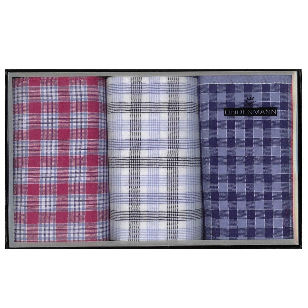 LINDENMANN - Taschentücher LINDENMANN rot-blau - Gr. - one size von LINDENMANN