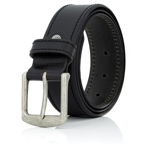 LINDENMANN Echter Voll-Ledergürtel Herren, Jeans-Gürtel Herren Leder 40 mm breit, Gürtel Herren, Echter Voll-Ledergürtel schwarz, Größe/Size:115, Farbe/Color:schwarz LINDENMANN Echter Voll-Ledergürtel Herren, Jeans-Gürtel Herren Leder 40 mm breit, Gürtel Herren, Echter Voll-Ledergürtel schwarz, Größe/Size:115, Farbe/Color:schwarz von LINDENMANN