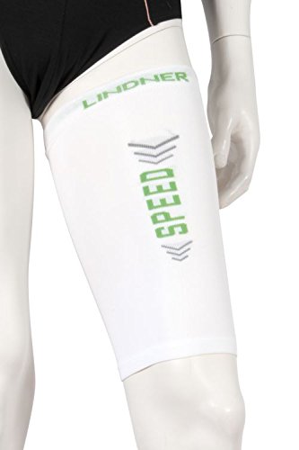 LINDNER Socks - Kompressions-Oberschenkel-Beinlinge - Upper leg tubes (L, weiß) von LINDNER Socks