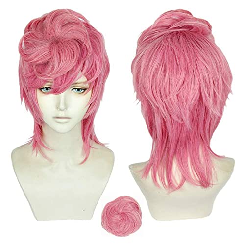80cm Long Curly Card Captor Sakura CLEAR CARD Tomoyo Daidouji Cosplay Wigs + Wig Cap von LINGCOS