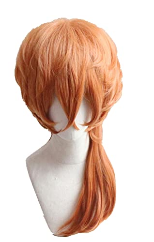 Anime Bungo Stray Dogs Chuya Nakahara Chuuya Wigs Heat Resistant Synthetic Hair Halloween Party Cosplay Costume Wig von LINGCOS