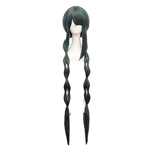 Anime Chabashira Tenko Long Braids Wig Cosplay Costume Heat Resistant Synthetic Hair Wigs+Wig Cap von LINGCOS