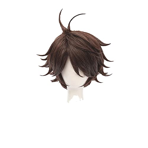 Anime Haikyuu!! Volleyball Toru Oikawa Toor Short Brown Shaggy Layered Tooru Heat Resistant Cosplay Costume Wig + Wig Cap von LINGCOS