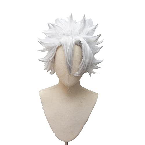 Anime Kimetsu No Yaiba Cosplay Wigs Shinazugawa Sanemi Cosplay Wig Synthetic Wig Hair Halloween Hair + Wig Cap von LINGCOS