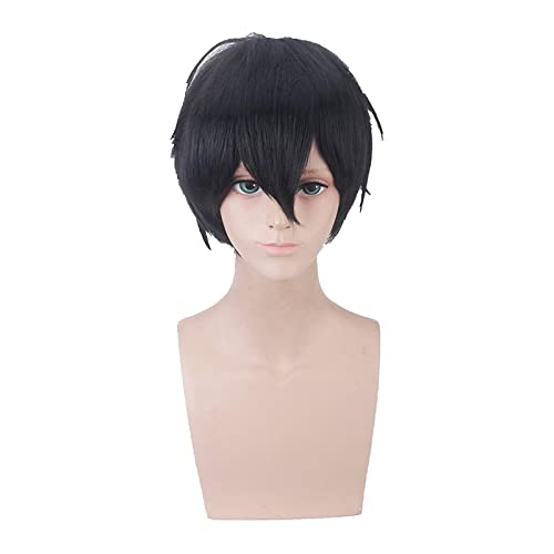 Anime Role Play For Angels Of Death Isaac Foster Zack Short Black Cosplay Wig Halloween Wigs For Men von LINGCOS
