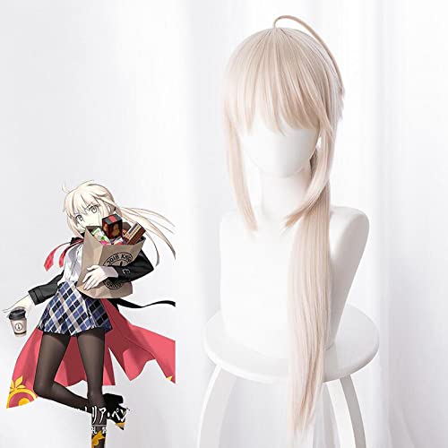 Arturia Pendragon Cosplay Wig Fate stay night Grand Order Saber Alter Long Straight Synthetic Hair + Wig Cap von LINGCOS