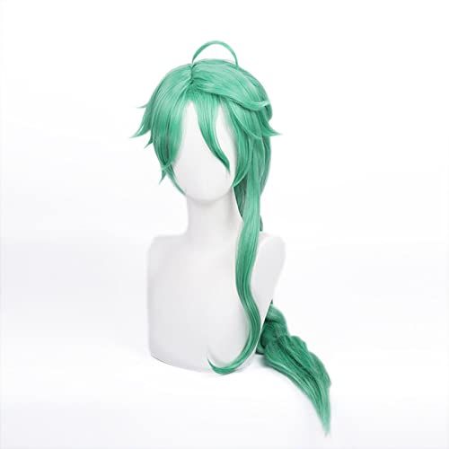 Baizhu Cosplay Genshin Impact Baizhu Wig Genshin Impact Cosplay Long Green Braided Synthetic Hair Heat Resistant von LINGCOS