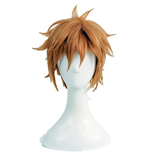 Bungo Stray Dogs Junichirou Tanizaki Junichirou Cosplay Wig Short Heat Resistant Synthetic Hair Wig + Wig Cap von LINGCOS