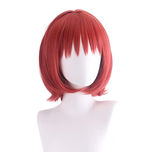 Cosplay Wig For Anime Tokyo Mew Mew Ichigo Momomiya Red Short Hair Heat Resistant Fiber Hair von LINGCOS