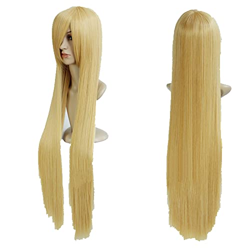 Cosplay Wigs Chobits chii Wig For Convention Party Show Golden Blond Color 100cm + Wig Cap von LINGCOS