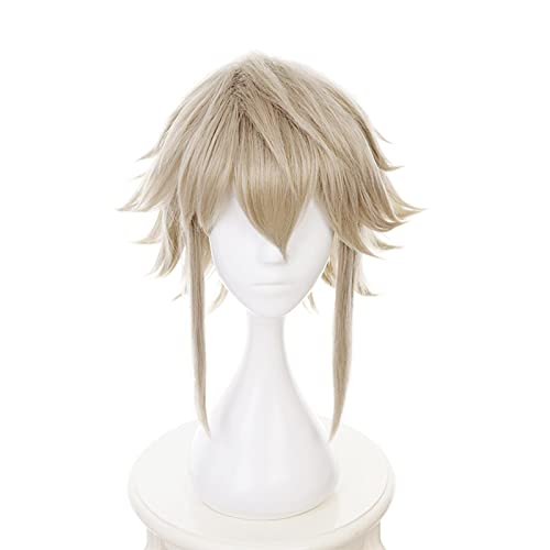 Fire Emblem Fates Corrin Wig Cosplay Costume Men Short Synthetic Hair Wigs + Wig Cap von LINGCOS