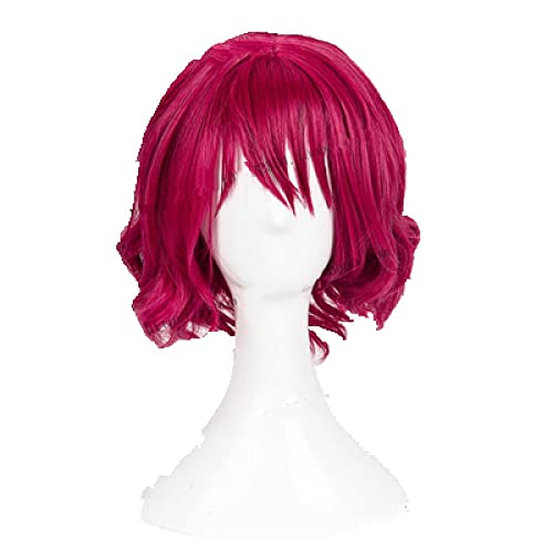 Game Anime Akatsuki no Yona Wig Yona of the Dawn Yona Styled Curly Cosplay Wig Halloween Role Play Party Wigs + Wig Cap von LINGCOS