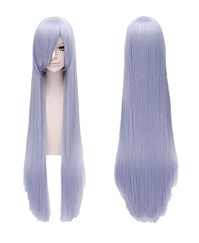 Game ISLAND Rinne Ohara 39" Long Straight Light Purple Cosplay Wig Party Wigs + Wig Cap von LINGCOS