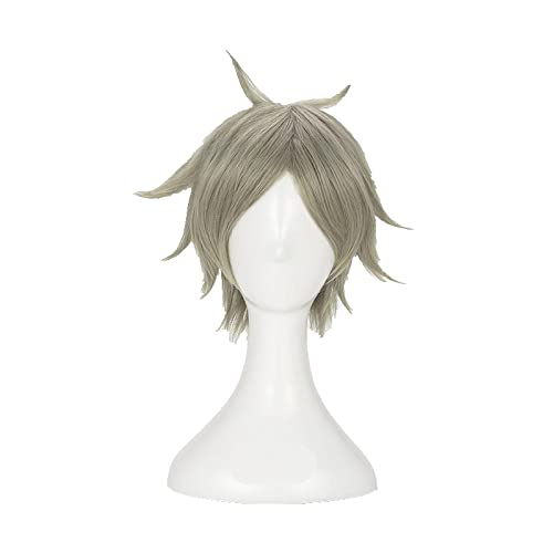 Haikyuu!! Volleyball Eita Semi Cosplay Wig Short Mixed Gray Heat Resistant Synthetic Hair Wig + Wig Cap von LINGCOS