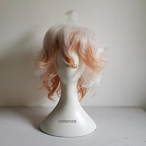Komaeda Nagito Wig Anime Cosplay Wig Heat Resistant Synthetic Hair Komaeda Nagito Cosplay Wigs + Wig Cap von LINGCOS