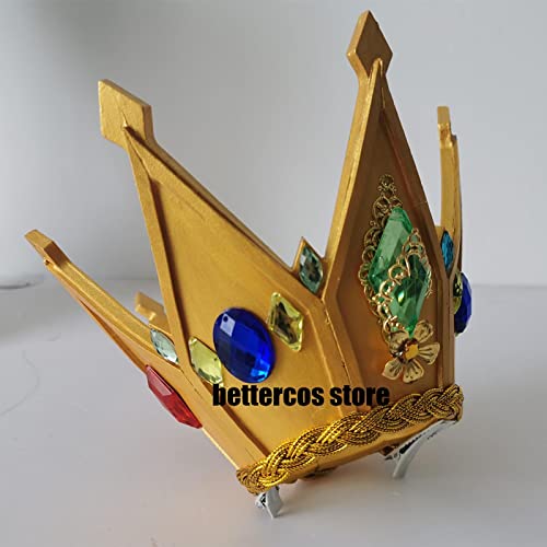 LINGCOS Wig For No Game No Life Shiro Cosplay Wig Natural 100cm Long Straight Blue Purple Mix Synthetic Hair For Halloween Party +Crown+Wig Cap OneSize onlycrown von LINGCOS