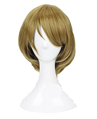 Love Live! LoveLive Koizumi Hanayo Cosplay Wig Short Mixed Green Heat Resistant Synthetic Hair Wig + Wig Cap von LINGCOS