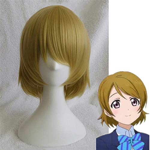 Love Live! LoveLive Koizumi Hanayo Short Mixed Color Heat Resistant Cosplay Costume Wig + Track + Wig Cap von LINGCOS