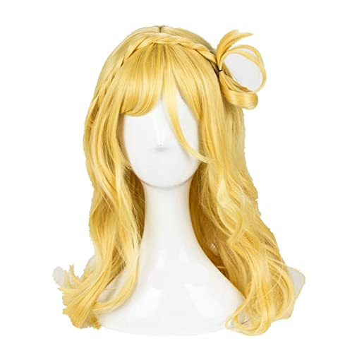 Love Live! Sunshine! Mari Ohara Cosplay Wigs Long Blonde Mixed Heat Resistant Cosplay Costume Wig + Wig Cap von LINGCOS
