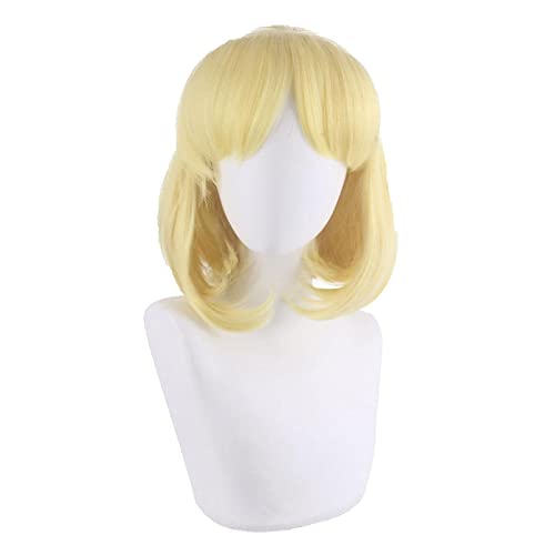 Maria Campbell Cosplay Wig My Next Life As a Villainess: All Routes Lead to Doom! Maria Campbell Golden Short Curl Cosplay Wig von LINGCOS
