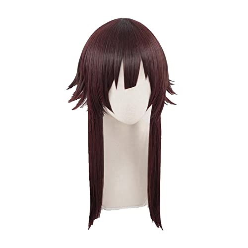 Megumin Cosplay Wig Anime God's Blessing on this Wonderful World Synthetic Dark Red Hair Cosplay Costumes Hair von LINGCOS