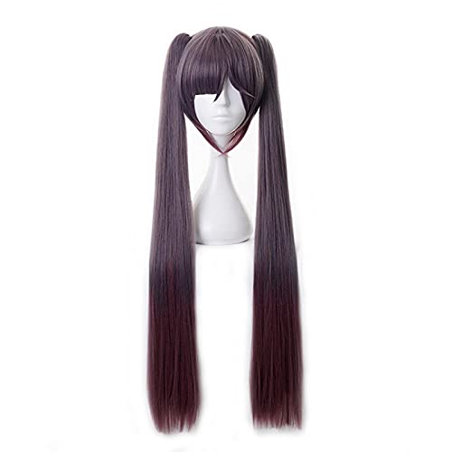 Mona Cosplay Wig Game Genshin Impact Mona Cosplay Astral Reflection Long Straight Ponytails Synthetic Hair Wigs von LINGCOS