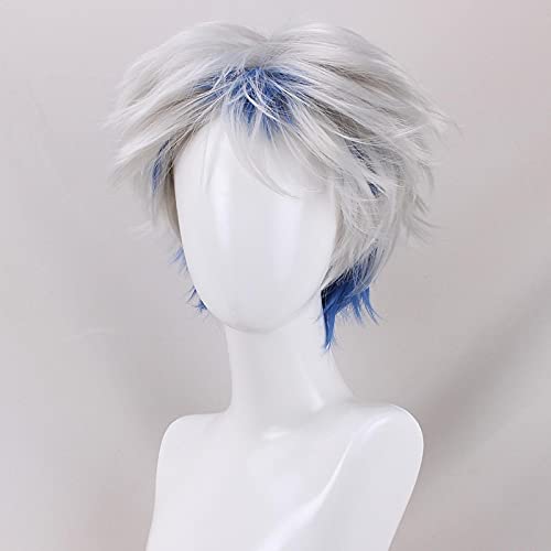Movie Ready Player One Parzival Synthetic Wig Parzival Cosplay Costume Wigs For Men Fluffy Short Party Play Wigs von LINGCOS