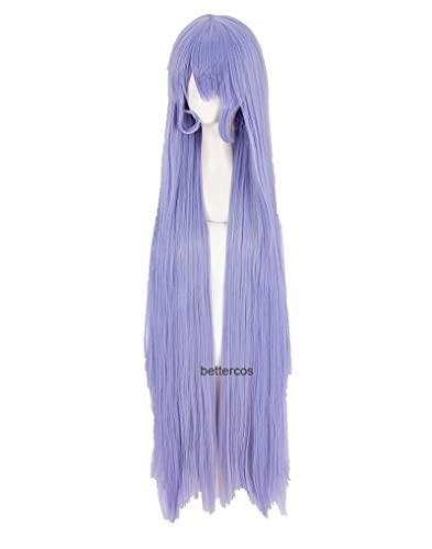 Nejire Hado Hadou Cosplay Wig 110cm Long Soft Blue Straight Heat Resistant Synthetic Hair Wig + Wig Cap von LINGCOS