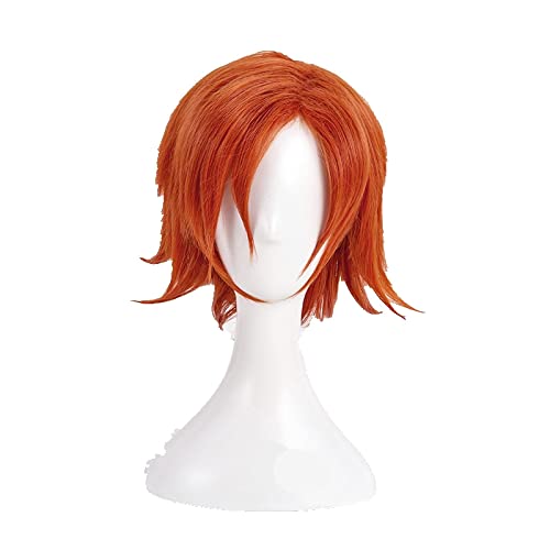 RWBY Nora Valkyrie Cosplay Wigs Short Orange Heat Resistant Synthetic Hair Wig + Wig Cap von LINGCOS