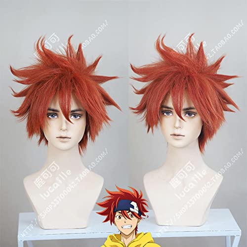 SK8 The Infinity Reki Kyan Cosplay Wig Headband Hairband SK8 Cosplay Red Short Men Wigs with Bangs Heat Resistant Synthetic Wig SK8 The Infinity Reki Kyan Cosplay Wig Headband Hairband SK8 Cosplay Red Short Men Wigs with Bangs Heat Resistant Synthetic Wig von LINGCOS