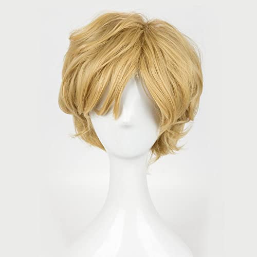 Sailor Uranus Wig Tenoh Haruka Cosplay Wig Styled Short Synthetic Hair Wigs + Wig Cap von LINGCOS