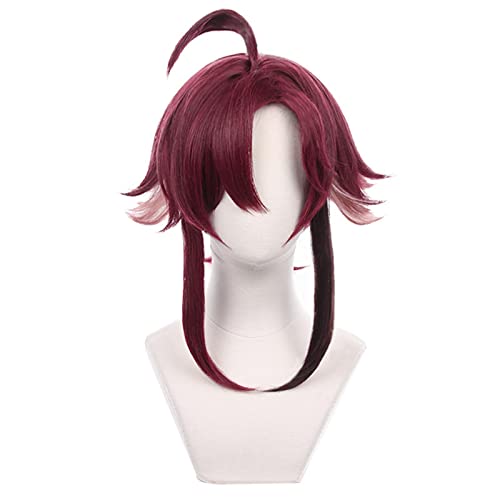 Shikanoin Heizou Cosplay Wig Game Genshin Impact Cosplay Gradient Heat Resistant Synthetic Hair Party Wigs + Wig Cap von LINGCOS