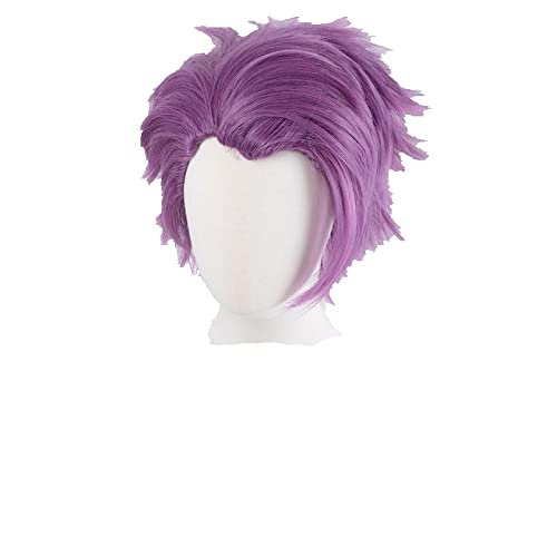 Sir Lancelot Du Lac Lancelot Purple Wig Cosplay Fate/Grand Order Knights of the Round Table Cosplay Hair Halloween + Wig Cap von LINGCOS