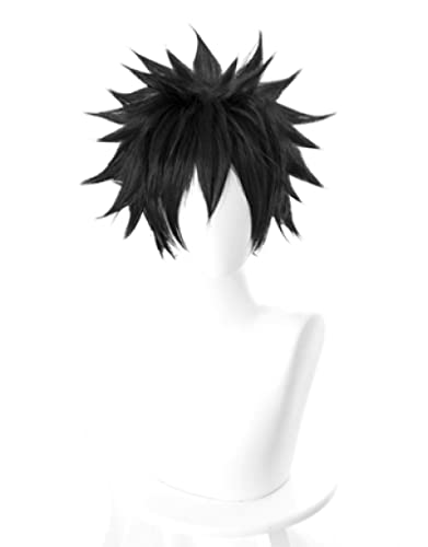 Toaru Majutsu no Index Index-Librorum-Prohibitorum Kamijou Touma Cosplay wig Black Short Synthetic Hair + Wig Cap von LINGCOS