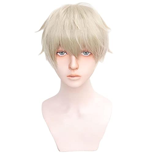 Wig For Anime Spy X Family Cosplay Loid Forger Wigs Loid Forger Light Blond Short style Halloween Party Men Wig OneSize B von LINGCOS